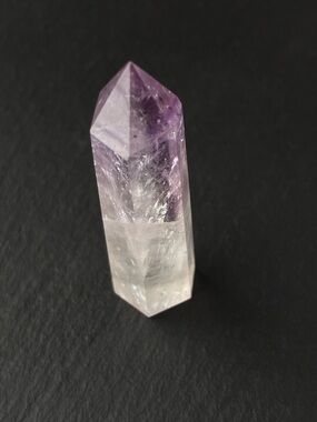 Amethyst Point Crystal Tower - Purple and Clear